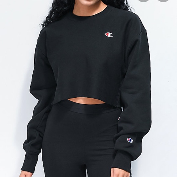 champion reverse weave crop sweatshirt